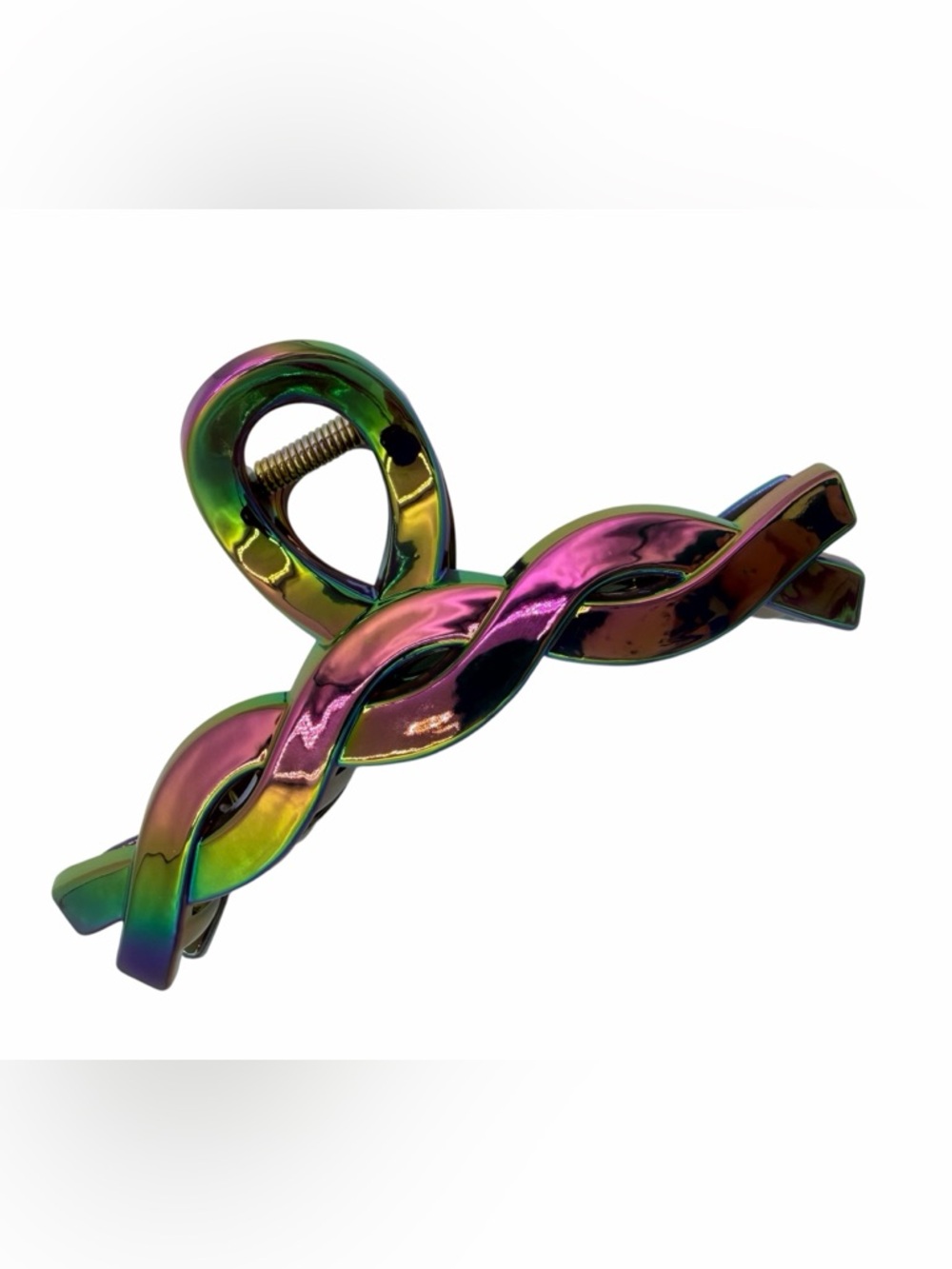 Iridescent Twist Hair Clip New